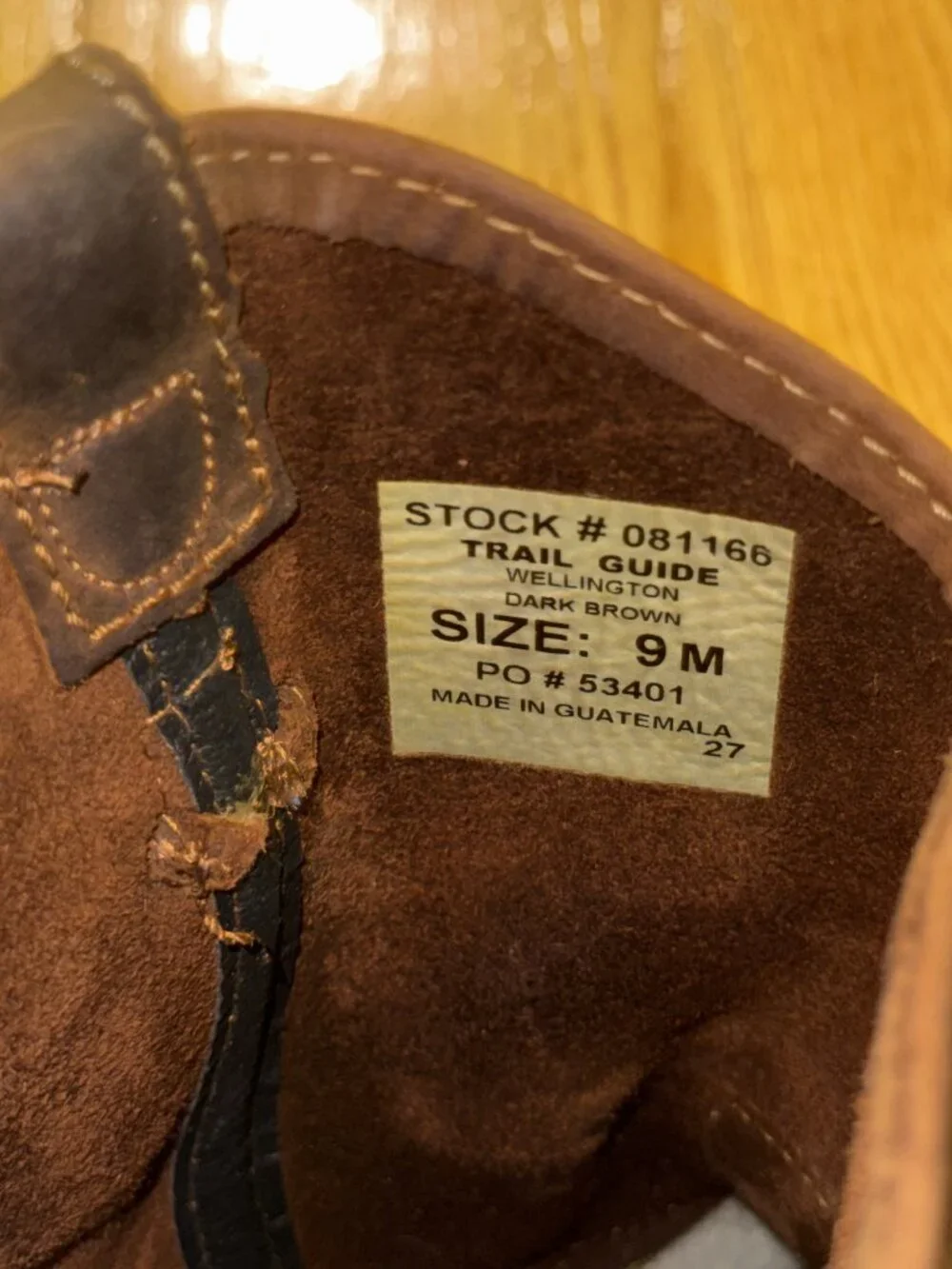 Trail Guide Men's Dark Brown Suede Wellington Boots - Size 9